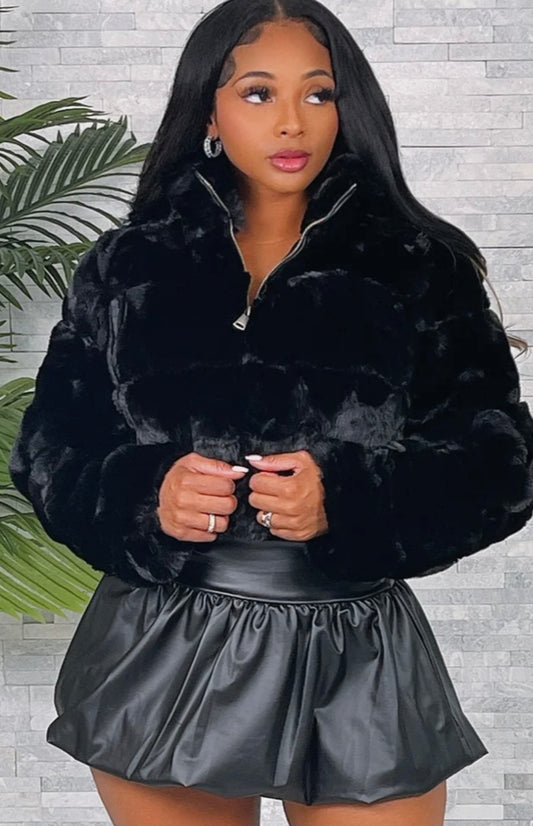 Fur Zip up Jacket